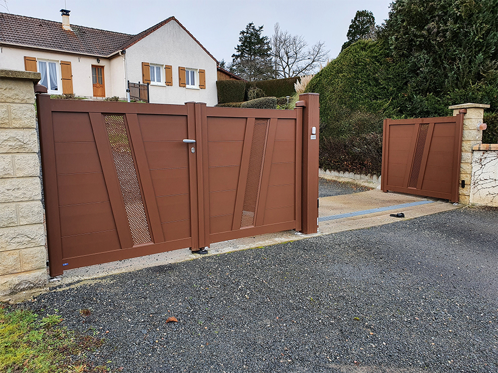 Portail-ALU-Grand-large-Vegas-OS-(3) Pose de portail motorisé - Portail automatique dans le Val d'Oise